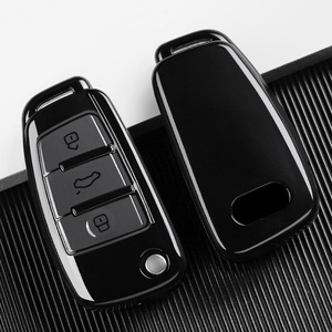 Accessoires de mode en TPU pour <span class=keywords><strong>porte</strong></span>-clés de voiture <span class=keywords><strong>Audi</strong></span> A1 A3 8P 8L A4 A5 B6 B7 A6 A7 C5 C6 4F Q3 Q5 Q7 Q8 TT S3 S4 S6 <span class=keywords><strong>RS</strong></span> sans clé - Product Image 5
