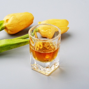 Bicchieri da shot personalizzati di alta qualità di lusso 6 pezzi quadrati di whisky giapponese in cristallo california bullet tequila