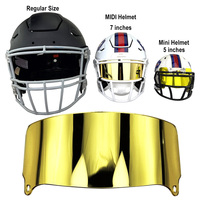 Visières de présentation en acrylique pour casques MIDI, visière de football pour collection