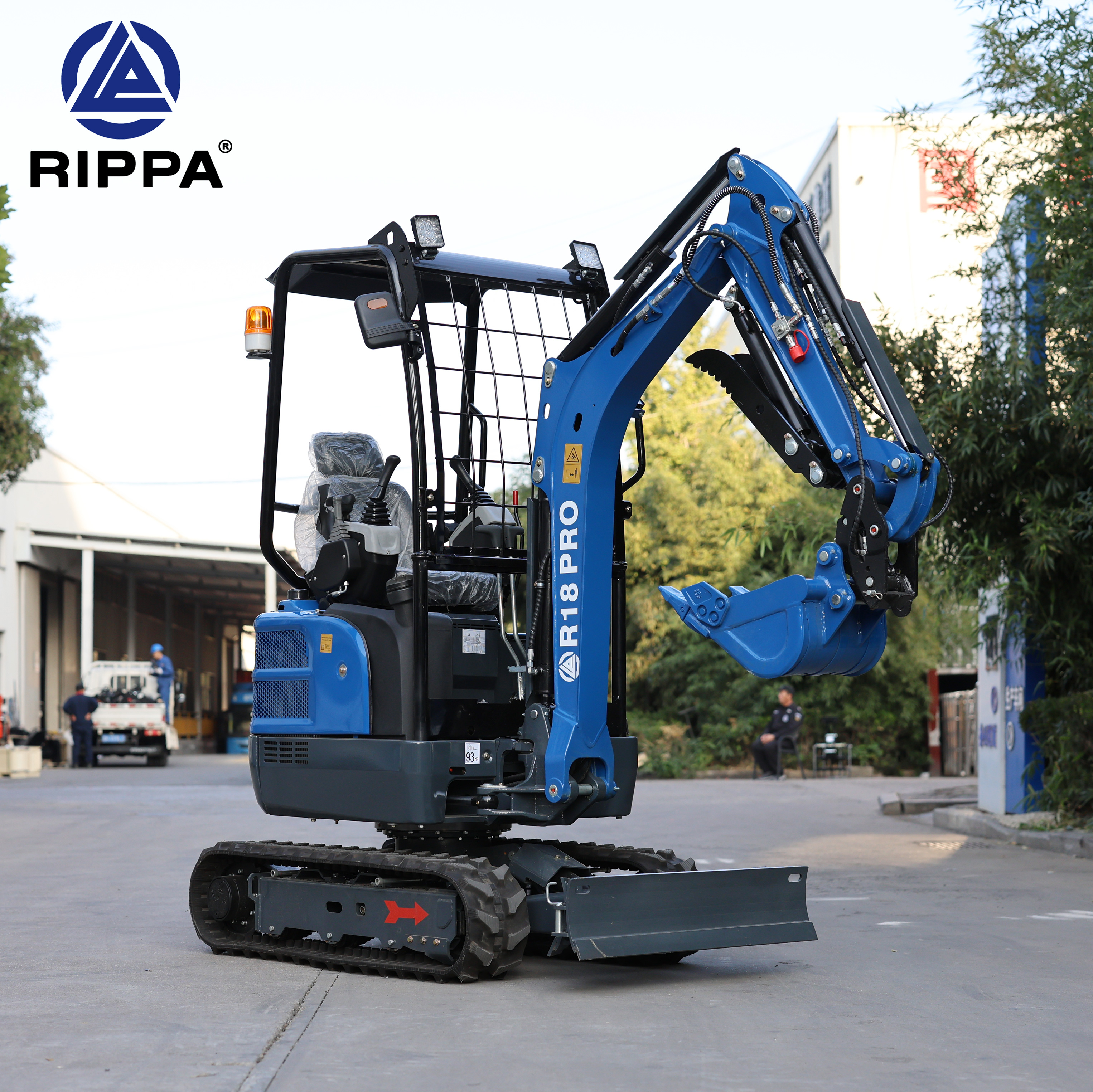 RIPPA Micro Excavators Overseas Warehouse Direct Delivery Mini Crawler Digger Small Excavator Machine With Joystick Control