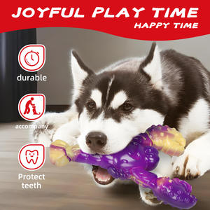 2025 yeni toptan dayanıklı diş temizleme gıda sınıfı naylon köpek kemik oyuncak yıkılmaz Anti-bite köpek Bite oyuncak - Product Image 5