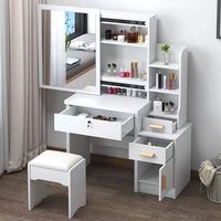 Style Simple pour Chambre Ménage Spécial Moderne Minimaliste Banitis Commode Tiroirs Maquillage Multi-fonction Commode Miroir
