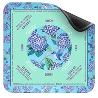 Último Modelo, Moderno y Lujoso, Diseñado con Arte, Tapete de Mahjong Plegable Antideslizante de Microfibra con Diseño de Hortensia Mary Benson, Tapete de Póker