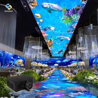 Projection holographique 3D personnalisée pour restaurant |   Projecteur de mappage vidéo 3D et jeux d'éclairage pour mariages