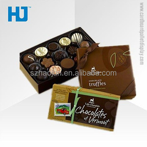 Tapa y la Base de la caja de regalo de Chocolate <span class=keywords><strong>Gourmet</strong></span> trufas Regalo De vacaciones en tienda de venta al por menor - Product Image 3