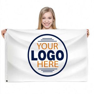 Wholesale 100D Polyester Dye Sublimation Outdoor Activities White Logo Custom Flags <b>Banners</b> - Product Image 6