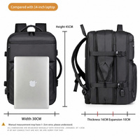 Sac à dos multifonctionnel grande capacité, extensible, imperméable, avec coussin d'air et sangle, pour ordinateur portable et voyage - Offre Spéciale