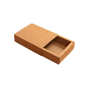 Tùy chỉnh giá rẻ <span class=keywords><strong>mini</strong></span> Nâu tái chế các tông trượt bao bì kraft giấy ngăn kéo Hộp quà tặng - Product Image 3