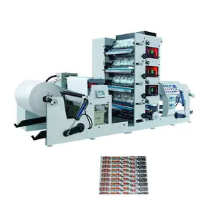 New type fully automatic multicolor paper cup rolling flexo printing machine for the manufacturer of paper cups