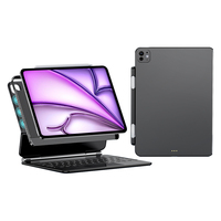 Clavier magique avec pavé tactile intégré pour iPad Pro 12,9 pouces 3e/4e/5e/6e génération avec connexion intelligente et coque de protection magnétique