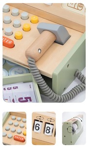 Desarrollo de la educación de la primera infancia Juguete de madera Juego de simulación Reunión familiar Juego de simulación Concepto preescolar Venta de efectivo - Product Image 4