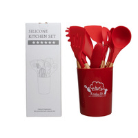 Outils de cuisine professionnels avec logo personnalisé Ensemble d'ustensiles de cuisine en silicone modernes Accessoires de cuisine personnalisables durables