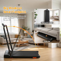 Tapis de course portable intelligent contrôlé par application, tapis de marche compact pour la maison