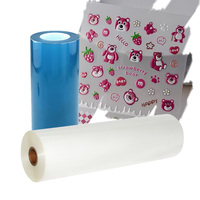 Film Transfer UV DTF AB, Lembaran Film Roll UV DTF, Stiker UV DTF untuk Printer Flatbed, Casing Ponsel, Botol, Kaca, Film Transfer UV