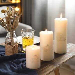 Velas LANJO sin Goteo, sin Aroma, sin Humo, de Larga Duración, Decorativas, Rústicas, con Mecha de Algodón para Bodas, Hogar y Chimenea - Product Image 2