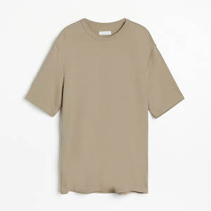 Camisetas personalizadas de manga corta 100% algodón de alta calidad, cuello redondo, diseño de diseñador, camiseta básica holgada y extragrande para hombre - Product Image 6