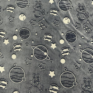 Jin Zhi Yuan tela de cohete espacial que brilla en la oscuridad ropa que cambia de Color algodón luminoso verde luz oscura tela fluorescente - Product Image 1