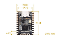 Mini Micro Mini Carte de développement IA Linux 128 Mo de mémoire RV1103
