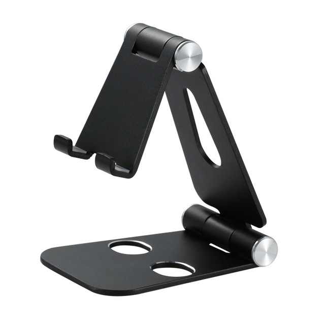 Adjustable Foldable Aluminum Alloy Phone Stand, Multi-Angle Desktop Holder