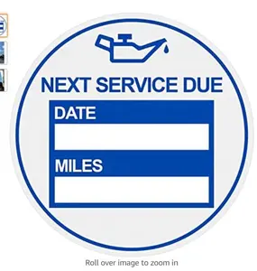 엔진 관리 서비스 품질 확인 스티커 방수 라벨 스티커 자동차 서비스 라벨 용 투명 스티커