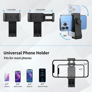 Trépied de téléphone sans fil réglable en hauteur de 56 pouces avec verrous rotatifs, capacité de charge de 3 kg, construction robuste en aluminium <span class=keywords><strong>pour</strong></span> - Product Image 3