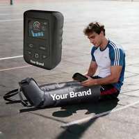 Botte de compression professionnelle Maxtorc Kangbei pour la physiothérapie des jambes, 5 modes, batterie rechargeable 3200 mAh, pompe DVT, 4 chambres à air