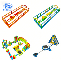 Parcours d'obstacles aquatiques gonflables sur mesure de grande taille pour lacs offshore, en PVC certifié CE