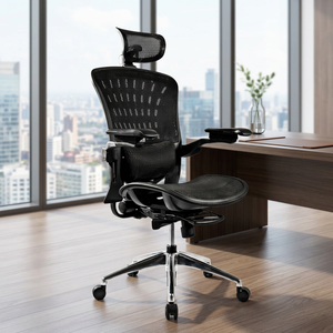 High Back Executive Modern Office <b>Chair</b> with Lockable Tilt Mechanism Lumbar Support Breathable Mesh Seat for Computer Home Use - Product Image 1