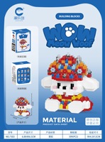 En gros, Blocs de construction éducatifs et mignons à assembler, thème Animaux de compagnie (chien, chat), Meow Woof, jouet décoratif de bureau DIY