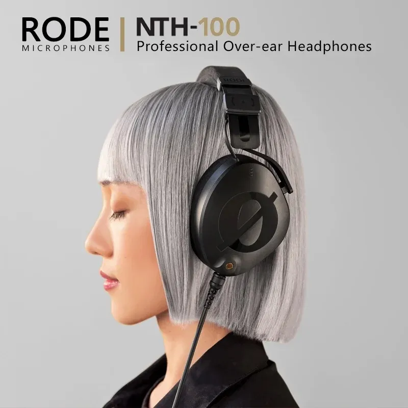 RODE headphone NTH-100, headphone profesional dengan kabel, headphone pemantauan nyaman untuk perekaman kebisingan