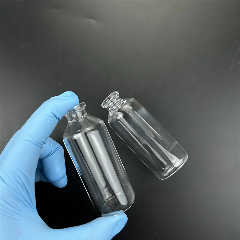 Custom quartz bottle corrosion resistant transparent quartz glass ampoules quartz glass Penicillin bottle