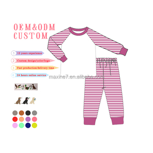 <span class=keywords><strong>Pijama</strong></span> <span class=keywords><strong>de</strong></span> punto <span class=keywords><strong>de</strong></span> algodón para niñas, <span class=keywords><strong>pijama</strong></span> rosa a <span class=keywords><strong>rayas</strong></span> para Hermanos, 2 piezas a juego, pijamas <span class=keywords><strong>de</strong></span> manga larga, ropa <span class=keywords><strong>de</strong></span> dormir para niños - Product Image 3