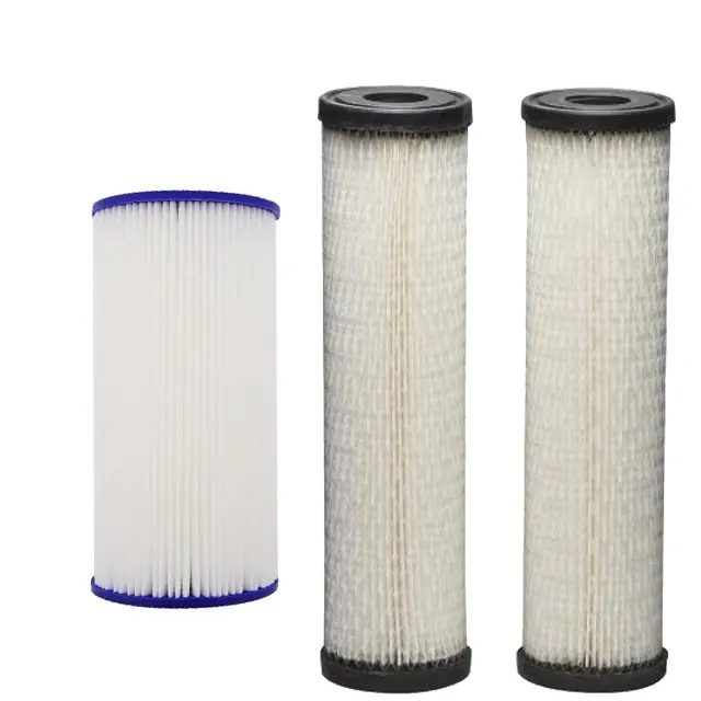 Under Sink Water Filter 2.5inch Diameter Standard Pleated Sediment Filter Cartridge