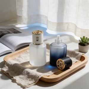 Bouteille diffuseur de parfum en verre dépoli rechargeable de 120 ml, personnalisable en gros, avec impression sérigraphique - Product Image 4