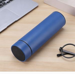 Bouteille d'eau électrique portable moderne en acier inoxydable à double paroi, tendance, avec logo - Product Image 3