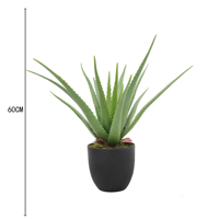 Neuheiten Künstlicher Aloe Vera Baum im Plastiktopf Umweltfreundlich Orange/Grün 40-70cm Langlebige Moderne Innendekoration