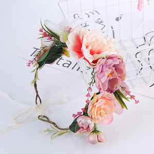 Mujeres <span class=keywords><strong>flores</strong></span> artificiales accesorio para el cabello nueva moda ajustable boda <span class=keywords><strong>novia</strong></span> <span class=keywords><strong>flores</strong></span> tocado dama de honor tocado - Product Image 5