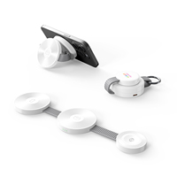 Station de charge portable 3 en 1 Magsafered, chargeur sans fil 15W pour iPhone et 3W pour écouteurs, 2.5W pour Apple et montre Samsung