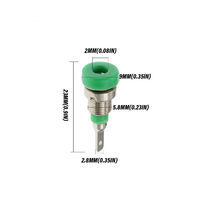 Bornier de prise banane 2MM femelle Jack électrique pur cuivre isolé bornier de puissance trou de test 10A 30V-60V