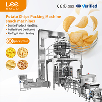 Machine d'emballage verticale électrique automatique haute vitesse pour chips de pommes de terre avec remplissage quadri-latéral et emballage sous azote
