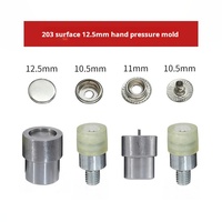 Petite machine à boutons manuelle, ensemble de boutons à œil d'air, machine à boutons en cuir adaptée aux boutons en cuir pour v