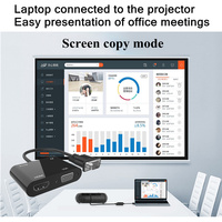 VGA zu HDMI+VGA 2-in-1 Spiegelbildschirm-Konverter VGA zu HDMI Audio- und Video-1080P-Ausgangsadapterkabel