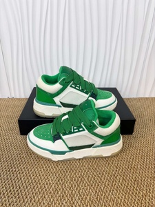 Zapatos de Diseñador de Lujo Estilo 2025, Zapatos Casuales de Cuero y Goma Verdes y Blancos para Hombre, Zapatos de Diseñador Coach Amiry para Hombre - Product Image 4