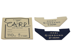 Tùy Chỉnh Logo Riêng May Mặc Vải Nhãn 100% Cotton Hữu Cơ Mật Độ Cao Jacquard Quần Áo Satin Dệt Tag Quần Áo Dệt Nhãn - Product Image 6