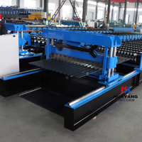 Machine automatique de fabrication de tôles de toiture ondulées en acier coloré 988 avec moteur à engrenages et roulement pour toiture (380V/440V/220V)