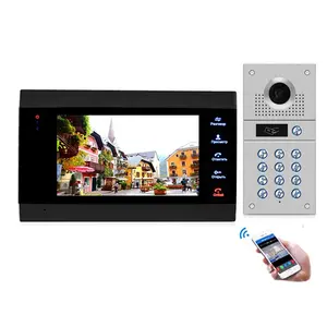 4 draht 960P Tuya Video Tür Telefon mit wifi modul für villa mit RFID Karte Passwort access mit numerische tastatur