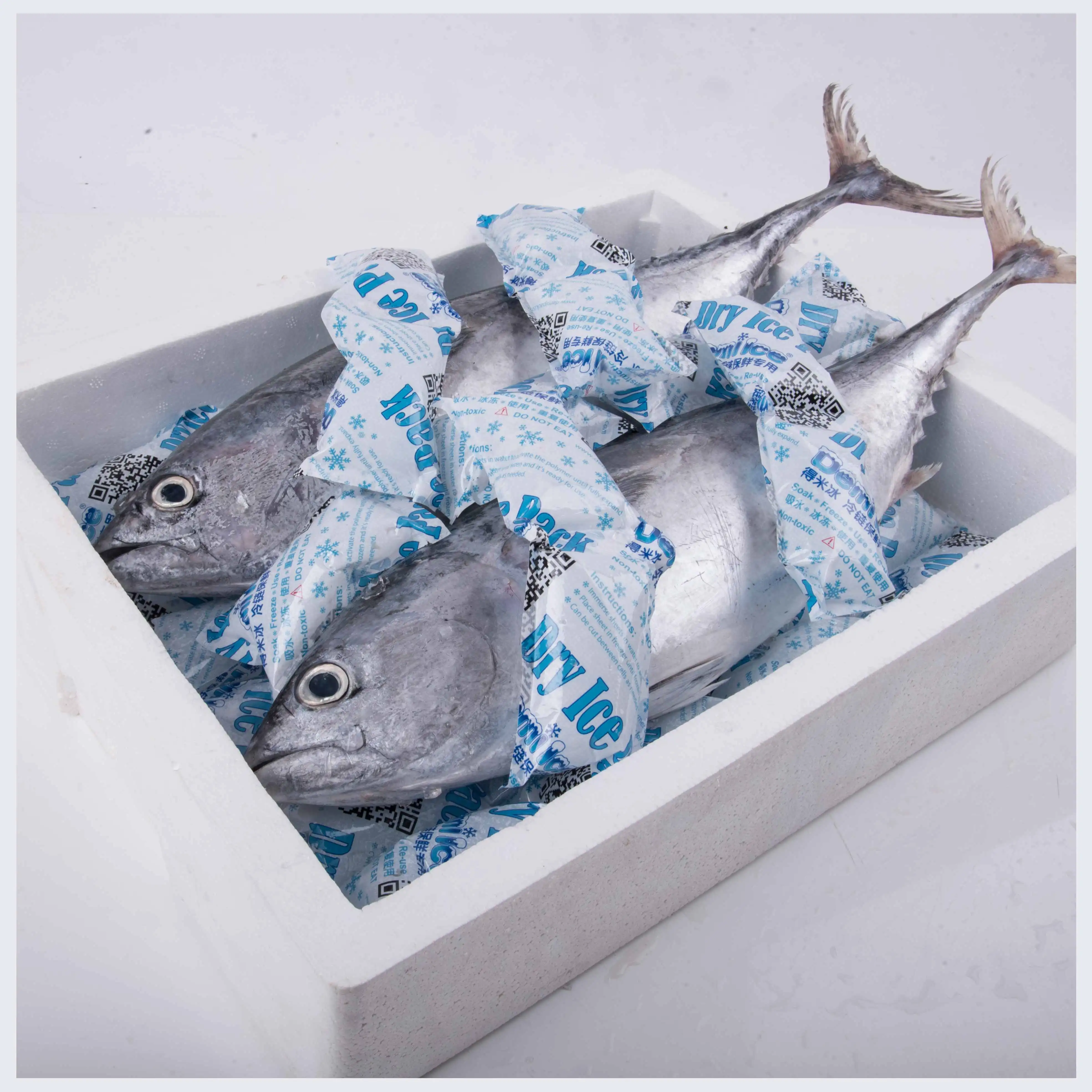 Seafood Food Delivery Packaging Ice Pack Sheet Absorption Water Fabric Reusable Freezer Dry Ice Cold Gel Packs