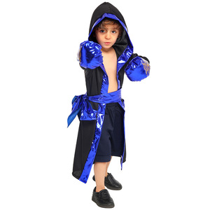 Children's Boxing <b>King</b> Role Play <b>Costume</b> Performance Wear For <b>Kids</b> Breathable Polyester Fiber Spring 2025 - Product Image 2