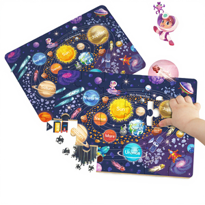 Wholesale Custom Paper Jigsaw <strong>Puzzles</strong> for Kids 5-7 Years Colorful Cartoon Galaxy <strong>Space</strong> Educational <strong>Puzzle</strong> Toys Kids Gifts - Product Image 3