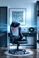 Chaise de jeu ergonomique haut de gamme avec coussin en mousse intégré, inclinable multi-angles, avec oreiller de soutien magnétique